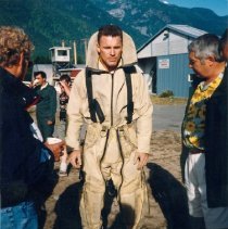 Actor Howie Long in Smokejumper Suit