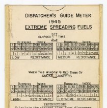 Dispatcher's Guide Meter, Extreme Spreading Fuels