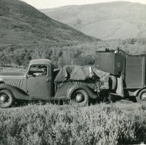 Ben Rice with Pick Up and Horse Trailer
