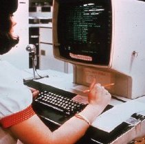 Dispatcher at Computer Terminal