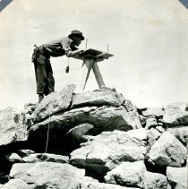 Taking an Alidade Reading on a Fire