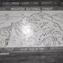 Alta Ski Area, Collins Gulch Ski Runs Map