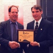 Steve Marshall Receiving Award from Chief Mike Dombeck