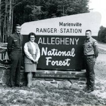 John McGuire, Brian E. Stout and District Clerk Marjorie Siecker