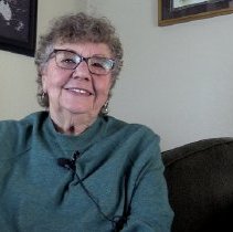 Carma Bosworth being interviewed, December 2, 2021, Missoula, MT