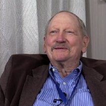 Larry Schmidt being interviewed in Denver, CO, May 24, 2022