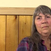 Cheryl Taylor being interviewed in Big Timber, MT, June 15, 2022