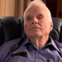 Loring Hulslander being interviewed, April 6, 2022, Columbia Falls, MT