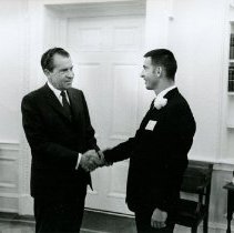 Barry Flamm Received Award from President Nixon