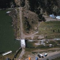 Aerial view of Hebgen Dam