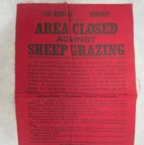 Closed to Sheep Grazing