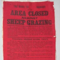 Area Closed against Sheep Grazing