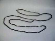 Wooden beads on string