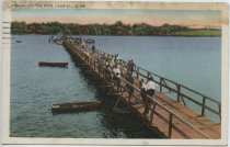 Fishing the Pier, Camp Ellis, Me.