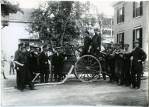 Saco Fire Department hand tub on North Street
