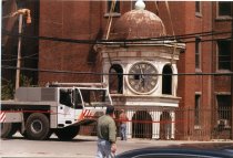Removal of Pepperell Mill clock tower