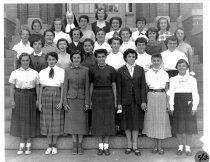 Female students and nun