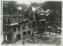 Ruins of Brunelle Brothers grocery, Elm and Main Street