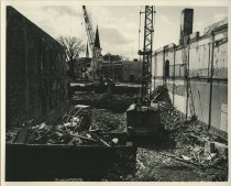 Masonic Building, post fire demolition