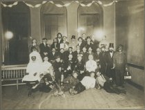 Young men all in costume