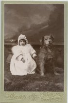 Girl and dog portrait