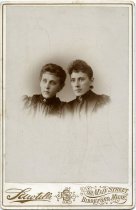 Two young women portrait