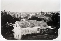 York Hill and Cutts Mansion seen from Biddeford hilltop