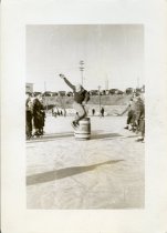 Barrell jumping at West Brook rink