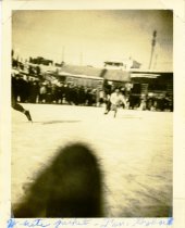 Fan Gobeil racing at West Brook rink