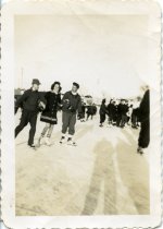 Young people skating at West Brook rink