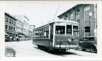 BSRR car #612 on Main Street, Biddeford
