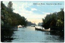 Biddeford, Maine. Canoeing on Saco River.