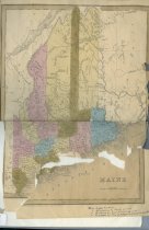 Maine and Canada Old and Disputed Boundaries 1842