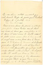 First Page of Louis Dubreuil's Journal