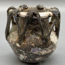 Jar with Applied Zigzagged Trails