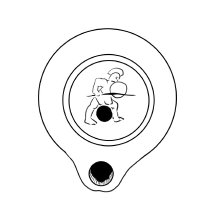 Discus Lamp with Gladiator