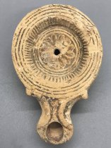 Volute Lamp with Flower Petals