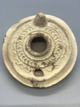 Round Lamp with Relief Design