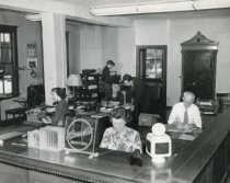 Beckman Supply Co. office and staff, 1940s (original)