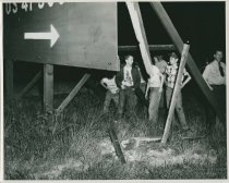 Accident at US 41 exit ramp, 1954 (original)