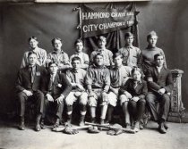 1909 Hammond Gray's amateur baseball champions (restored)