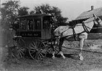 Hammond postal work with horse & wagon