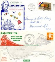 Two envelopes from the Calumet Stamp Club, or "Calupex"