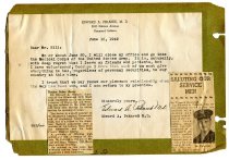 Collage containing information on Dr. Edward A. Pekarek