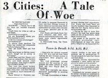 1980 Hammond Times news article on Hammond's financial struggles