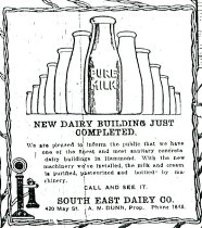 Newspaper advertisement in the Hammond Times on September 14, 1916