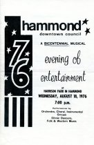 Hammond 1975 Bicentennial Musical Program