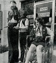 Three of Hammond's Campfire Girls