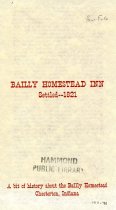 Bailly Homestead Inn Informational Flyer