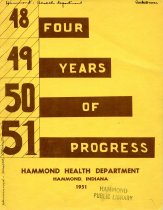 1948-1951 Hammond Health Department Booklet